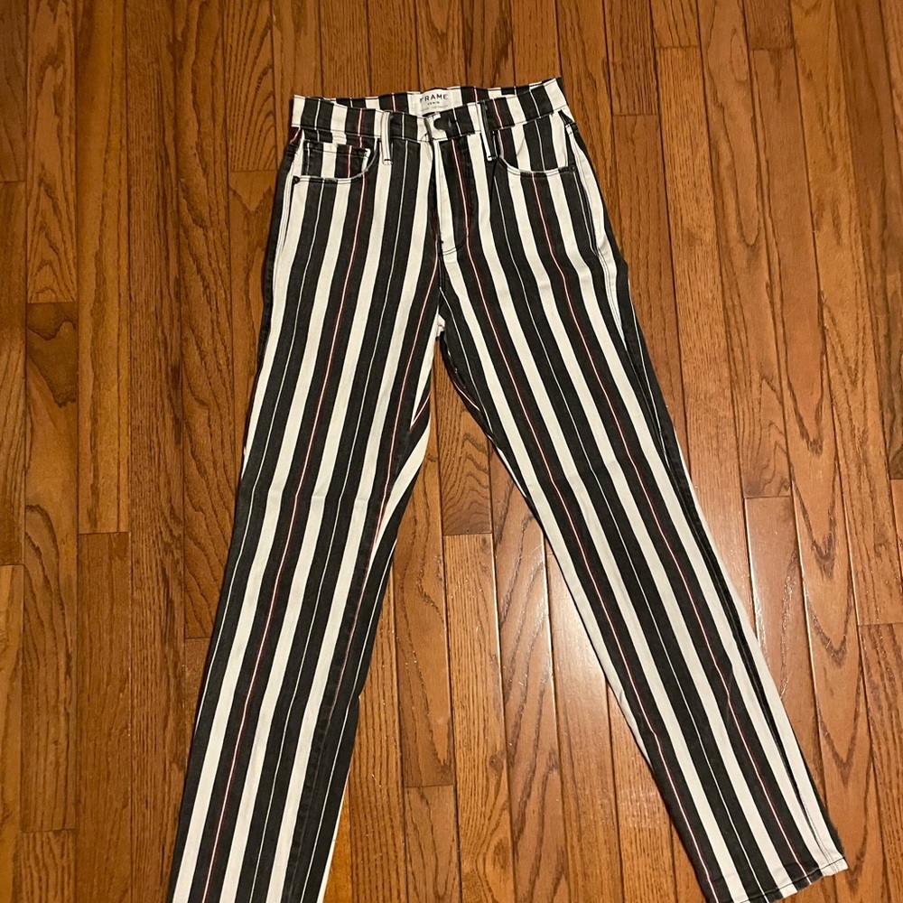 FRAME denim striped jeans